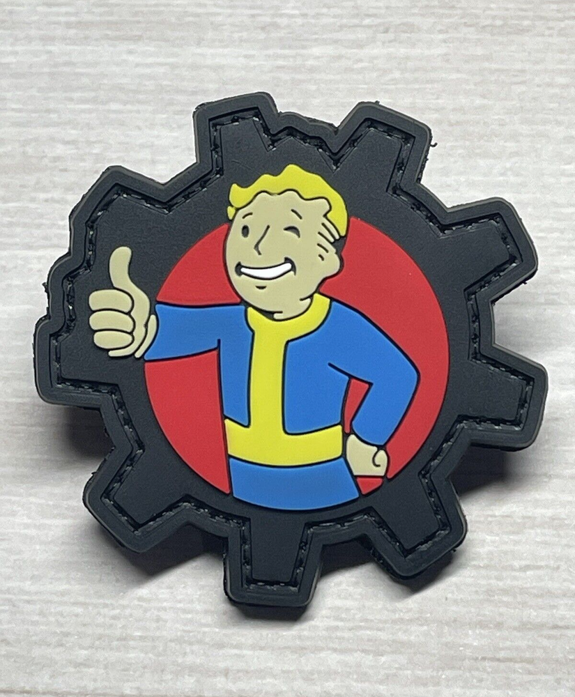 PVC Tactical Patch- Vault-Tec Patch - Morale Gun Vault Boy Patch - Fallout Patch