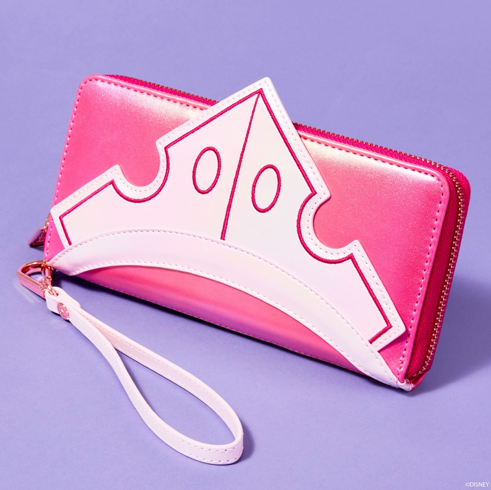 NEW Disney Sleeping Beauty Loungefly Wristlet Wallet Shiny Series Iridescent