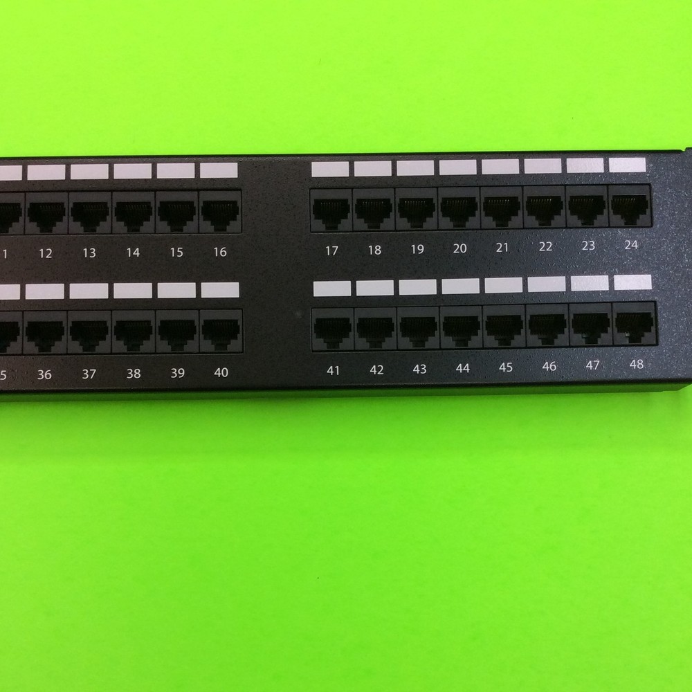 48 Port Rack Mount Cat Net Jack Array Part 87632145 Comm Circuit