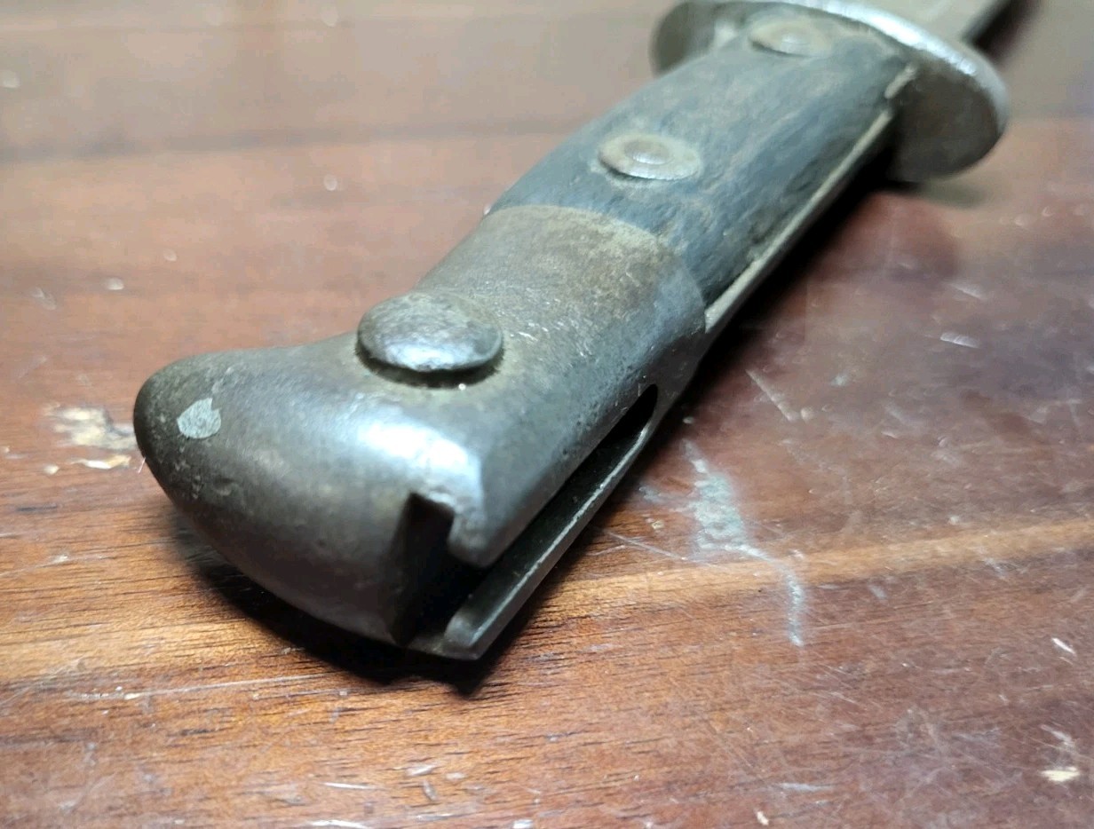 PRE WWI US M1892 KRAG / JORGENSEN BAYONET - DATED 1897 Made Into Trench Knife