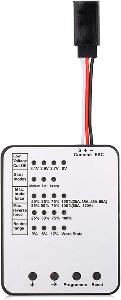 Programming Card for Surpass Hobby ESC Brushless Electronic Speed Controller
