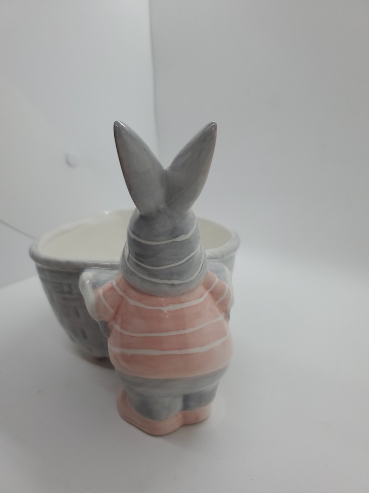 Gnome Easter Egg Candy Dish Candy Bowl Ceramic Easter Egg