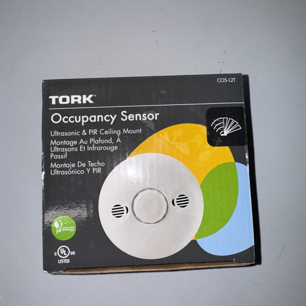 TORK COS-L2T Occupancy Sensor Ultrasonic & PIR Ceiling Mount