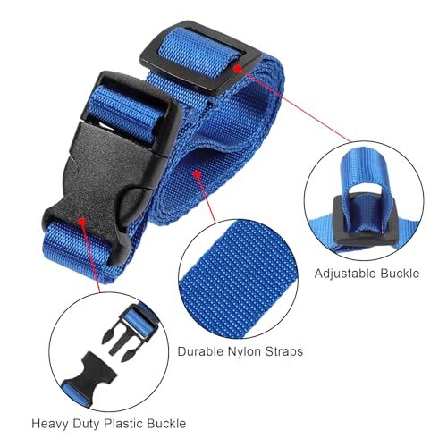 Utility Straps with Quick Release Buckle, Nylon Backpack Accessory Sleeping