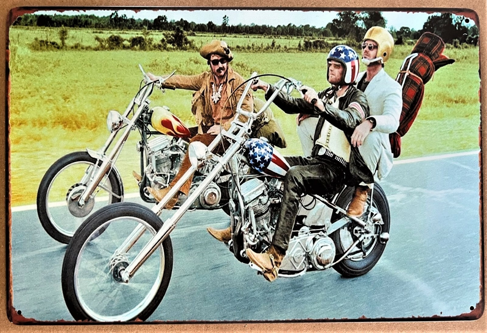 Easy Rider Hog Chopper Tin Sign (Man Cave Fonda Panhead Shovel Knuckle) W50047
