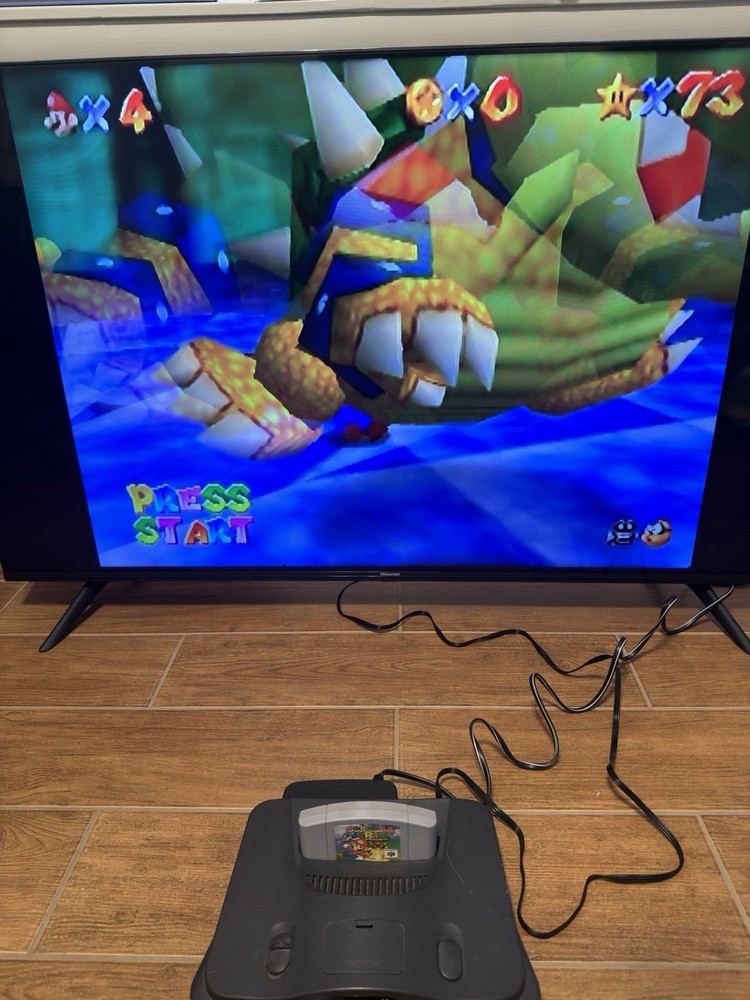 Nintendo N64 Console Bundle W/3 Games, 1 Controller All Cords Tested Working