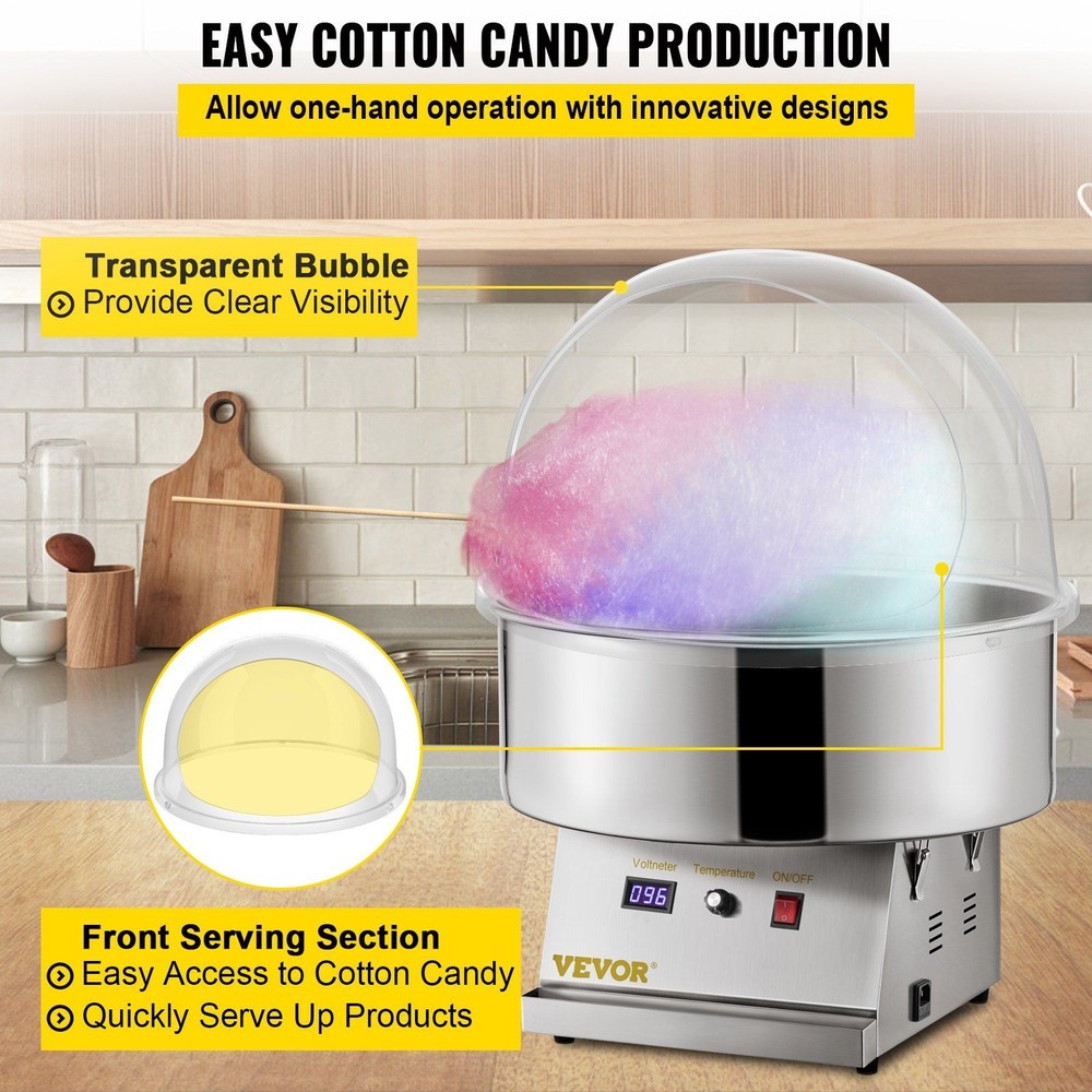 20.5in Anti-Static Bubble Shield for Candy Maker Machine Use