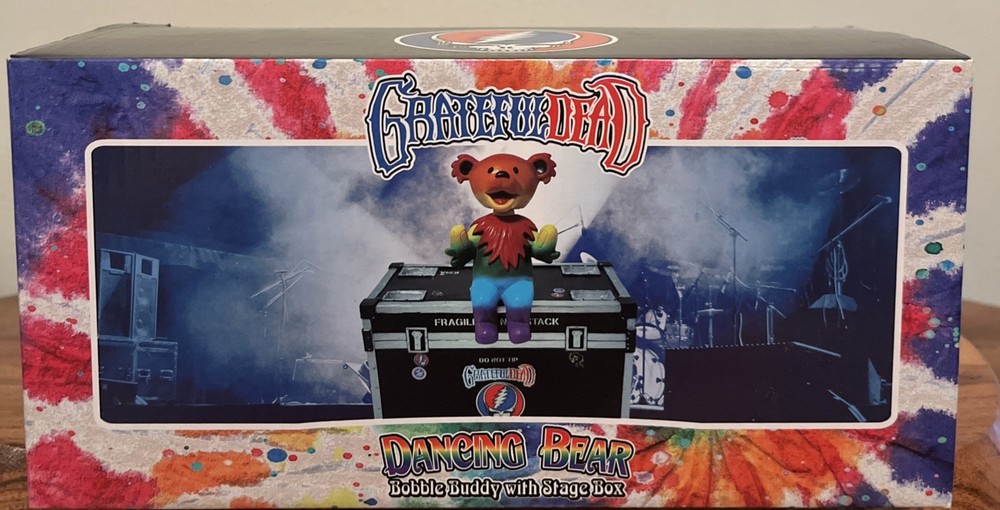 Grateful Dead Dancing Bear Bobble Buddy with Stage Box