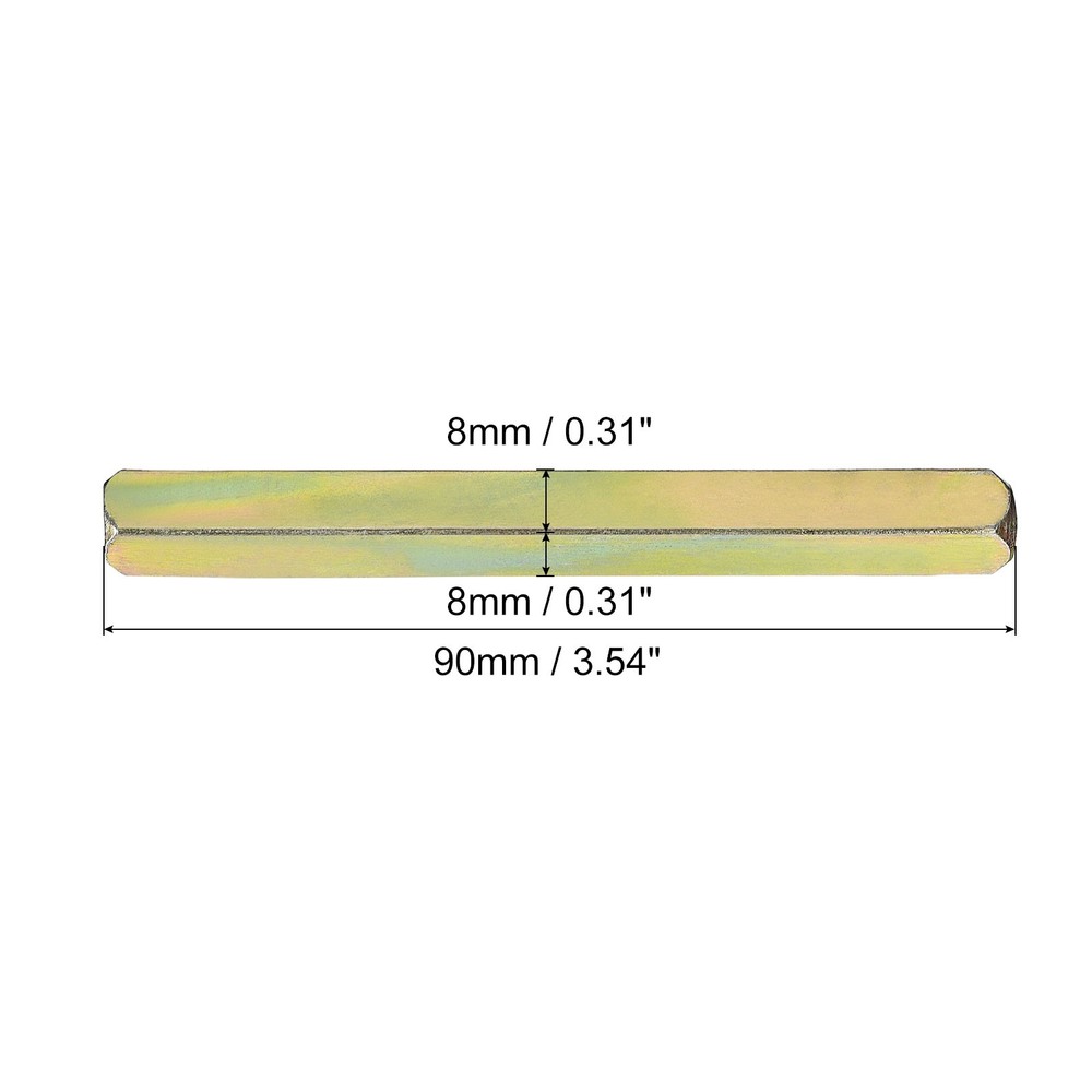 Door Knobs Spindle 90mm Long Door Spindle Replacement Gold