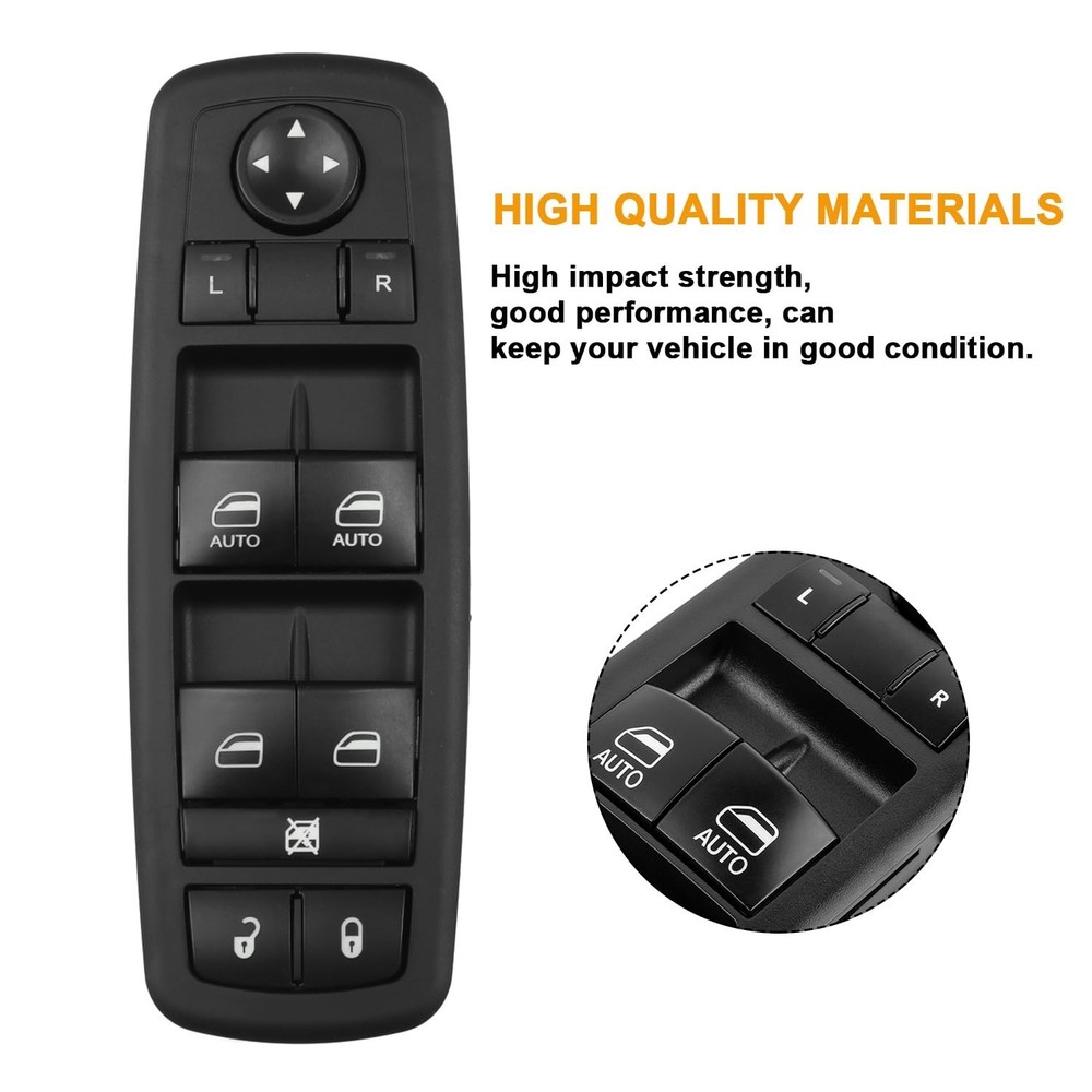 Front Driver Side Master Power Window Switch for 2009-2015 Dodge Ram 1500 2500 3