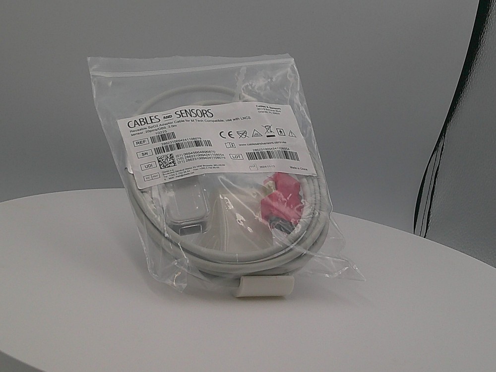 Masimo Rainbow Red LNC SpO2 Adapter Cable Compatible
