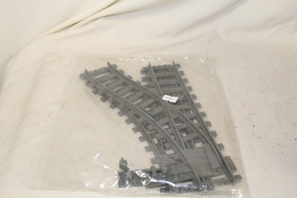 Ausini #25951 Lego Compatible Train Track Left-Hand Switch 2 Pack