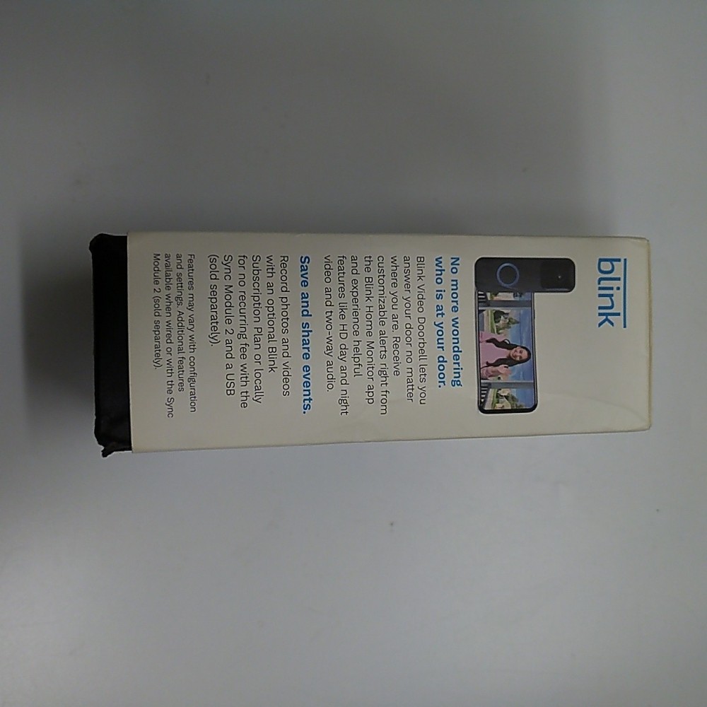 Blink Video Doorbell - Black (Standalone) - Untested - AS-IS - Powers On