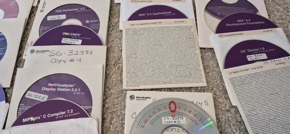 SGI Silicon Graphics IRIX Software Lot #3 , Untested
