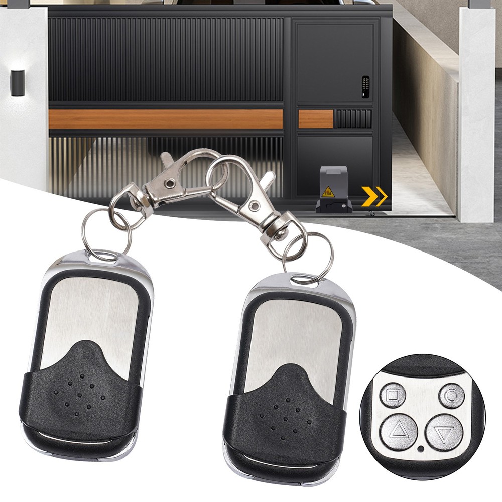 2pcs Electric Remote Control Kit Automatic Sliding Gate Wireless Key Fob Opener