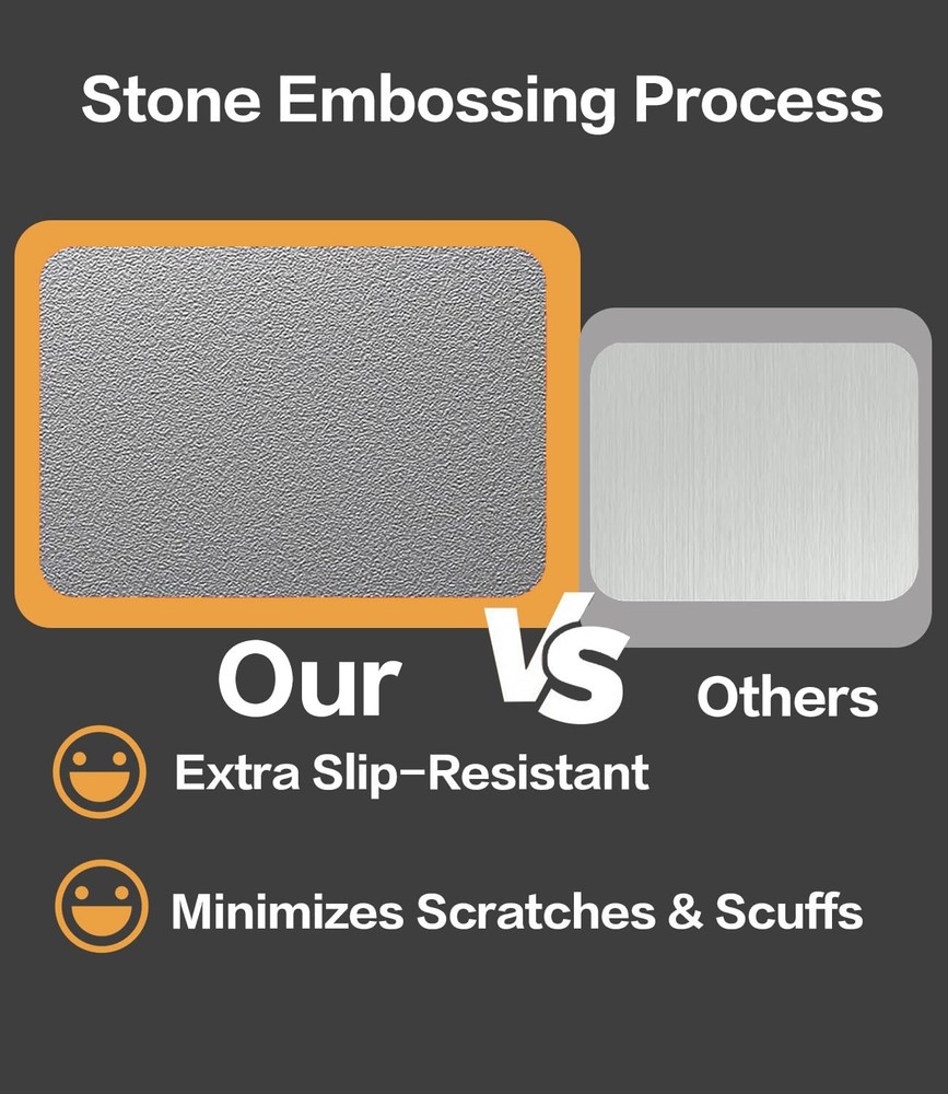 Titanium Cutting Board for Kitchen- Double Sided Cutting Board with Stand, Te...