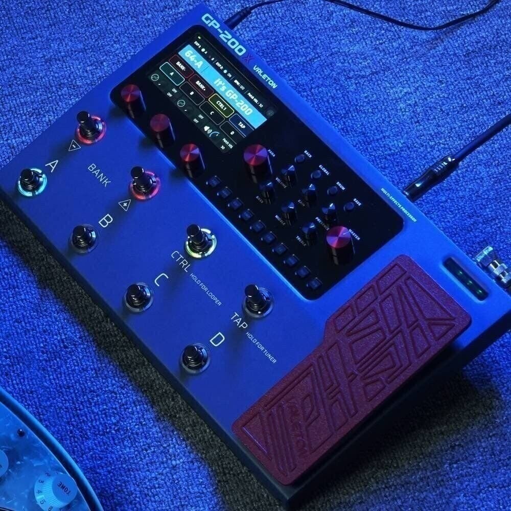 Valeton GP-200X Multi-Effects Pedal: Expression, FX Loop, MIDI I/O, Amp...