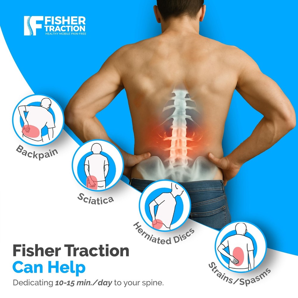 Lower Back Decompression Device – Lumbar Traction for Spinal Decompression – ...