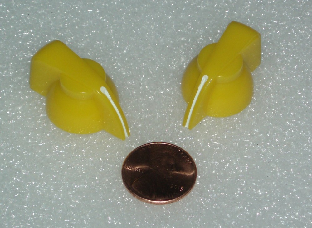 AMECO® AC-1 knob set of 2 - AMECO® part# K-180 YELLOW KNOB