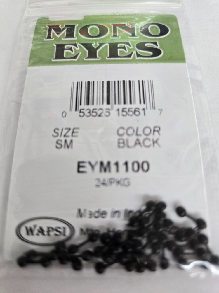 Mono Eyes  "   Black  "  Size: SM   24 per pack