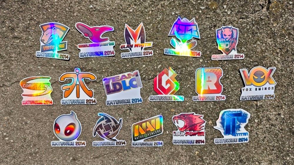 Katowice 2014 Holo Sticker Set CSGO CS Counter CS2 Strike (Holo Effect)