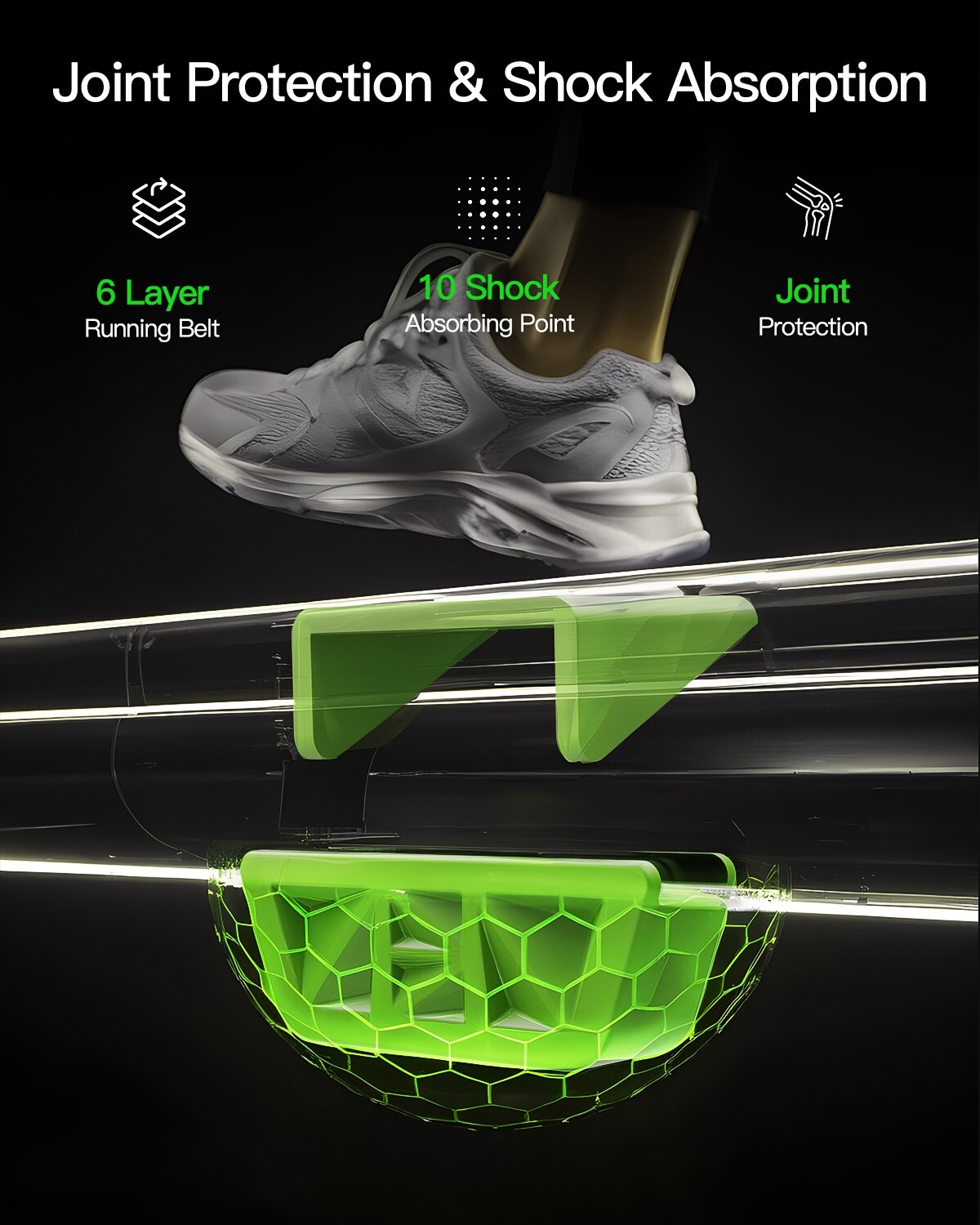 Walking Pad Under Desk Treadmill Quiet 300 LBS Capacity Portable with Remote