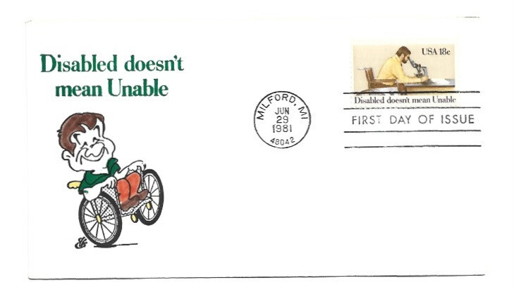 1925 Disabled Persons Animated by Ellis, FDC
