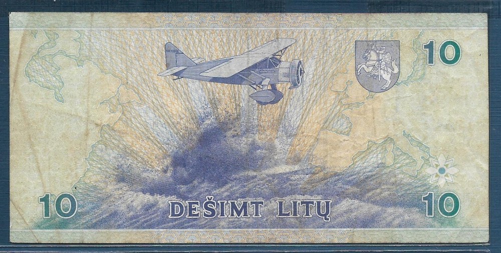 Lithuania 10 Litu, 1997, P 59, VF