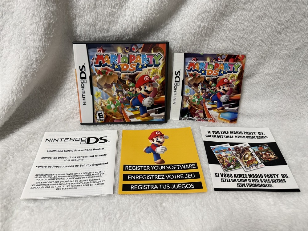 NINTENDO DS MARIO PARTY CASE INSERT MANUAL NO GAME