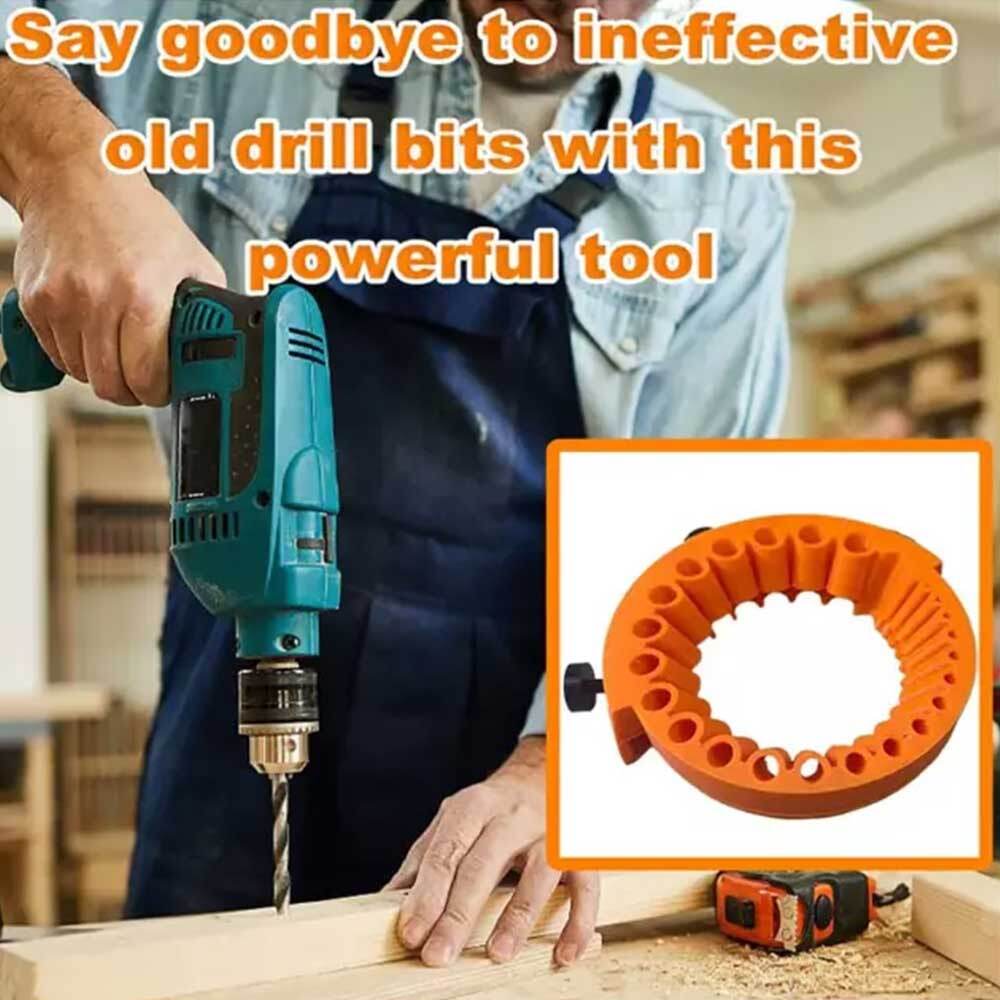 Handheld Drill Bit Sharpener for All Bits, Sharpening Jig for 125mm Grinder