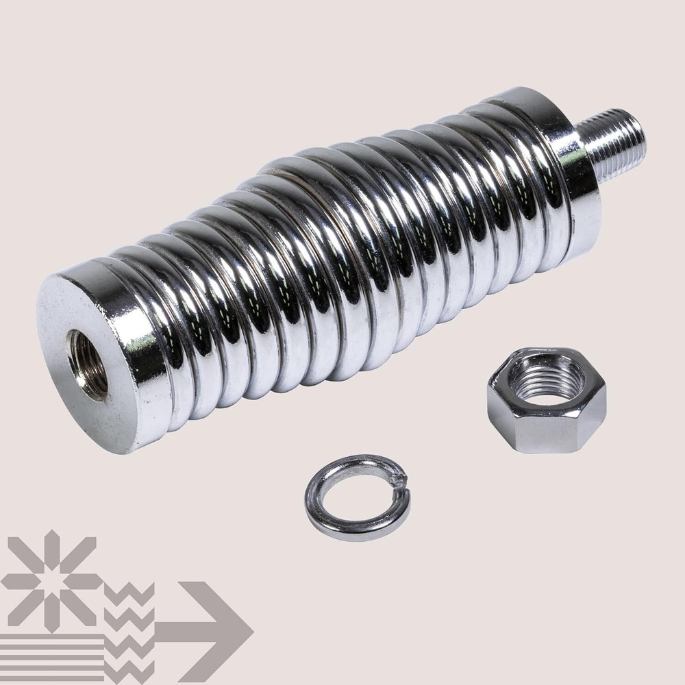 Heavy-Duty Barrel Spring Mounting Base [Chrome-Plated] [1/2" Mounting Hardware]