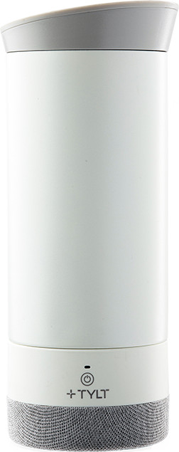 Tylt Drink Speaker Mug Hydration Mug+ Bluetooth Speaker Cream.