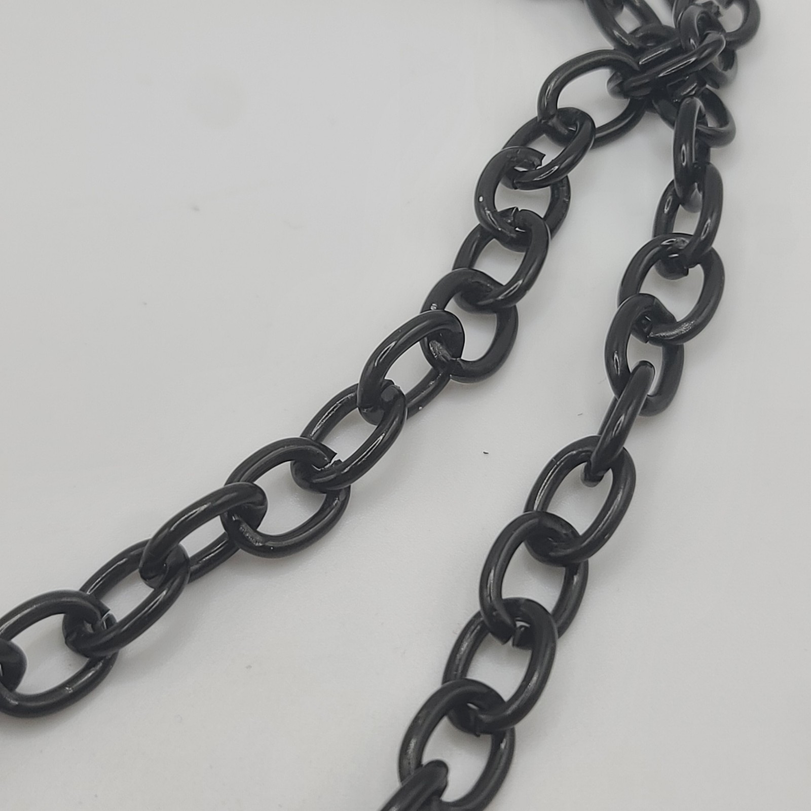 Vintage Bakelite Necklace Cameo Disc Butterscotch Black READ 24"