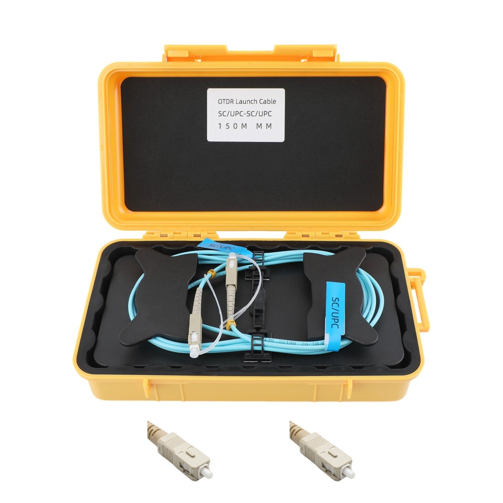 Fiber Optic OTDR Launch Cable Boxs Multimode OM2 SC/UPC-SC/UPC