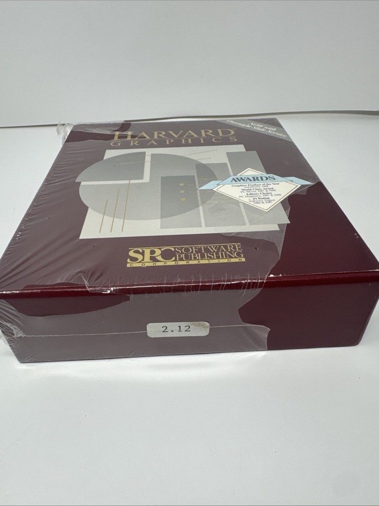 NEW 1987SPC Software Publishing Harvard Graphics Version 2.12 5-1/4 & 3-1/2"