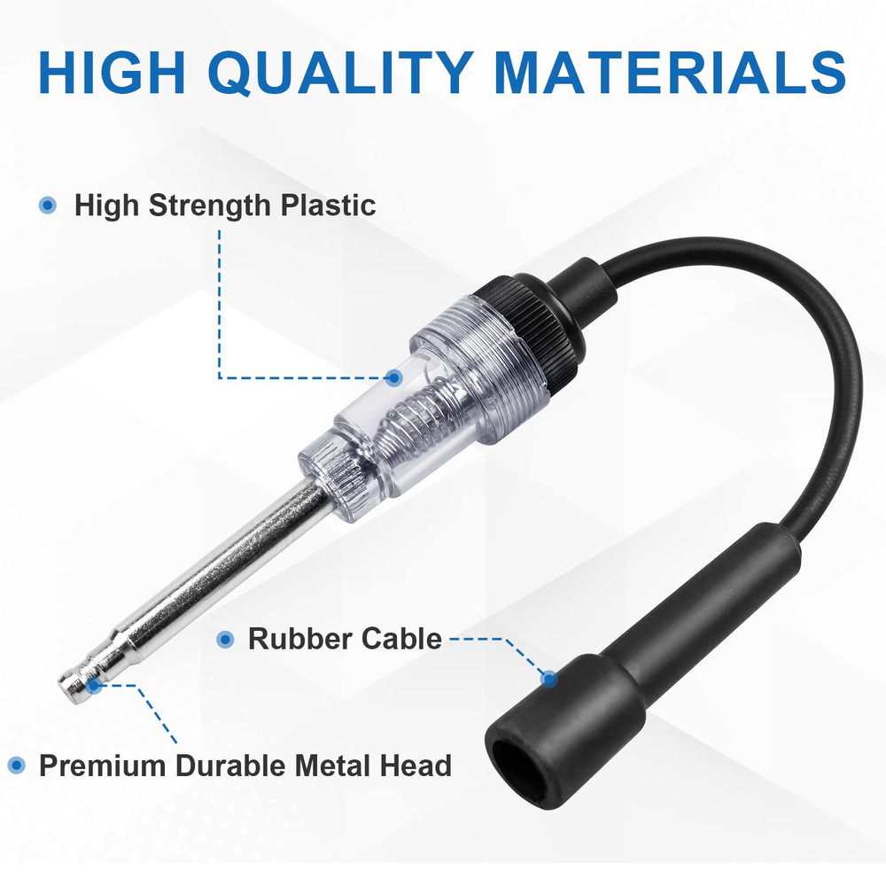 2PCS Spark Plug Tester, Inline Spark Tester, Ignition Coil Tester for Engines fo