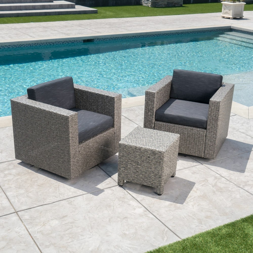Venice 2-Seater Outdoor Chat Set with Side Table