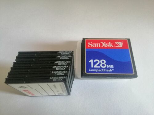 10PCS Sandisk 128MB Compact Flash Card 128MB CF Memory card SDCFJ/SDCFB