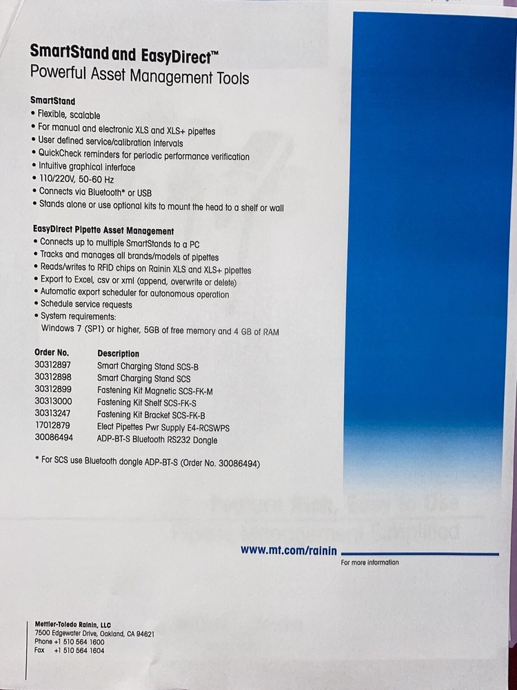 Rainin SmartStand Pipetting 360