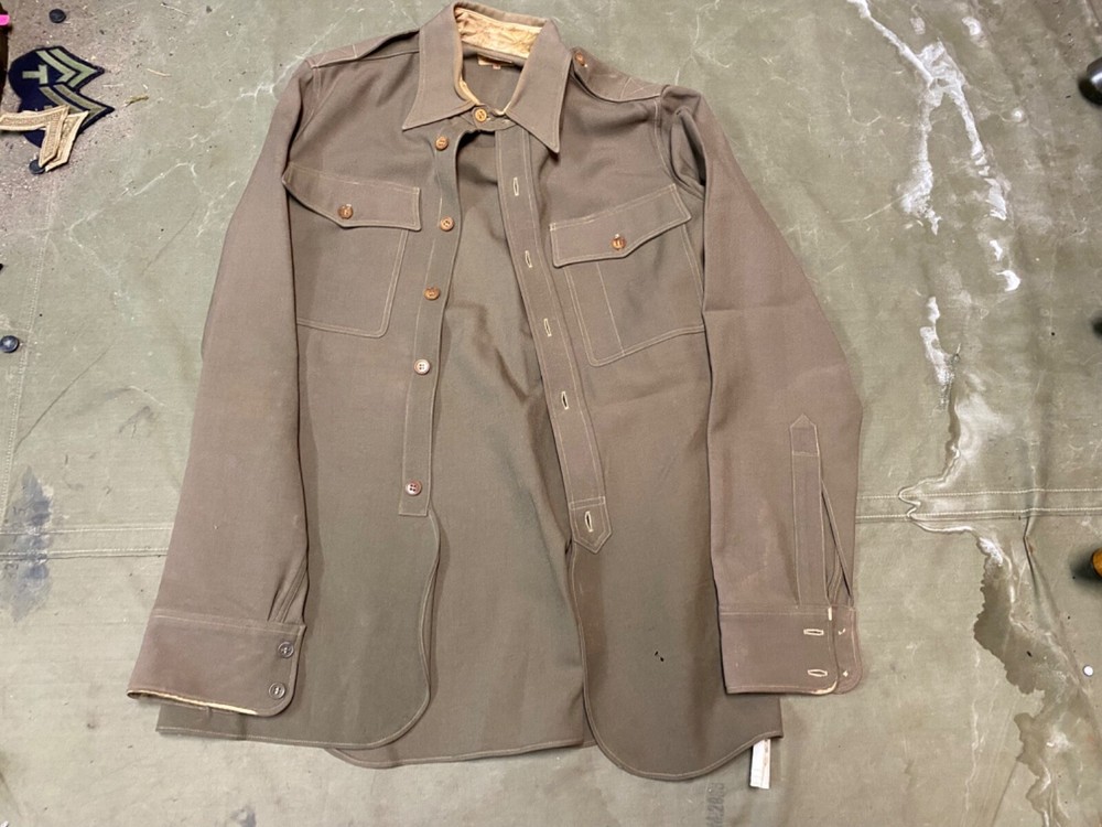 ORIGINAL WWII US ARMY OFFICER CLASS A "PINKS" SHIRT- MEDIUM 40R
