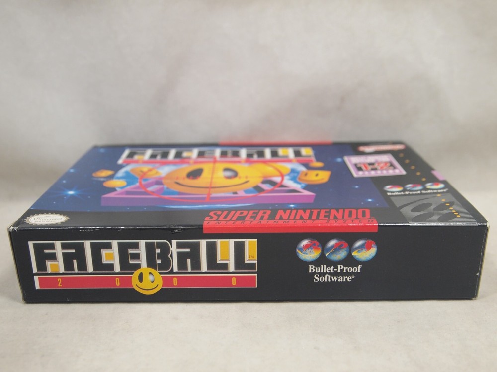 Faceball 2000 (Super Nintendo | SNES) Authentic BOX ONLY