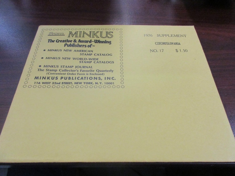 "MINKUS" 1976  SUPPLEMENT CZECHOSLOVAKIA  #17  W/FREE SHIPPING!!!
