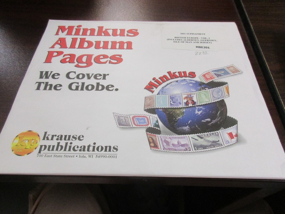 "MINKUS" 2001 SUPPLEMENT BRITISH EUROPE VOLUME 2   #MBE201 W/FREE SHIPPING!!!