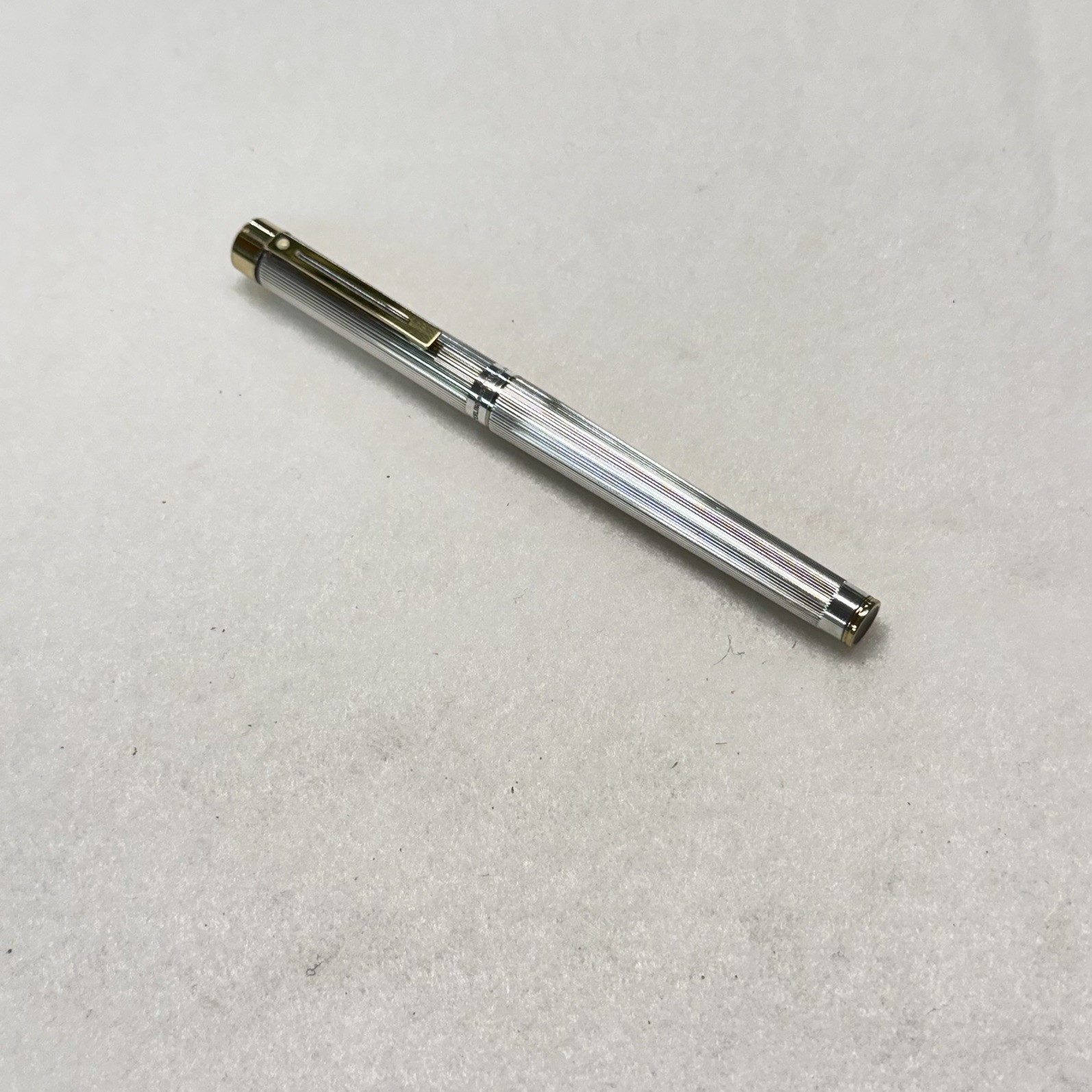 Sheaffer Sterling Silver Targa 1024x Fountain Pen - Excellent Condition