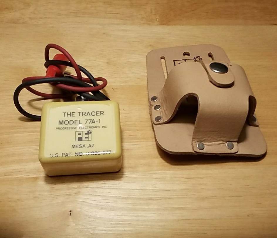 Progressive Electronics Inc. Tracer Model 77A-1 Belt Case, Untested