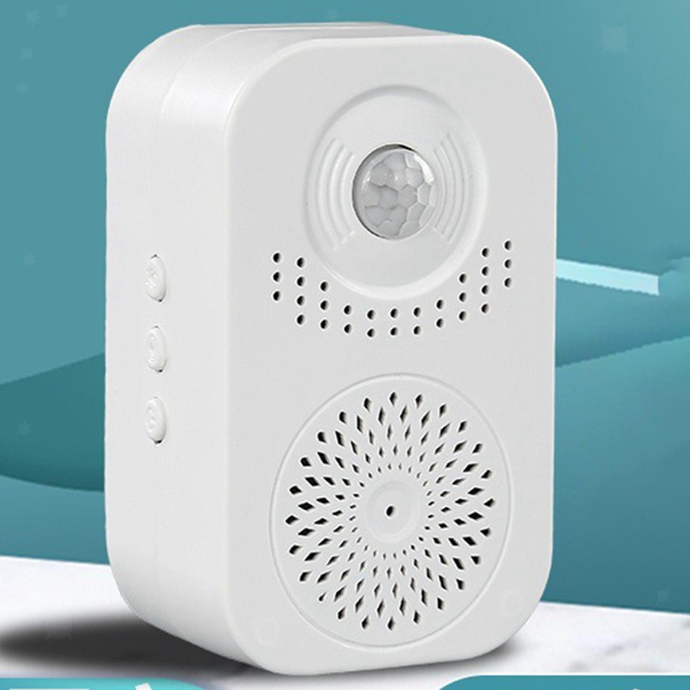 Adjustable Vol Welcome Infrared Chime Wireless Doorbell with Recording Function