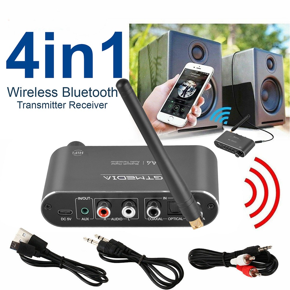 Wireless Bluetooth  Transmitter & Receiver HiFi Stereo Coaxial AUX Audio Adapter