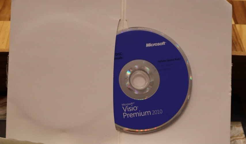Microsoft Visio Premium 2010 DVD Back Up Disk WITHOUT Product Key