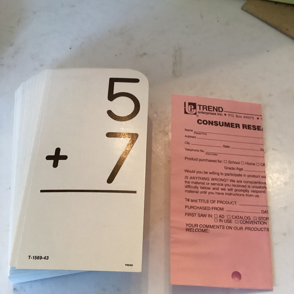 Trend Addition Flash Cards T-1569