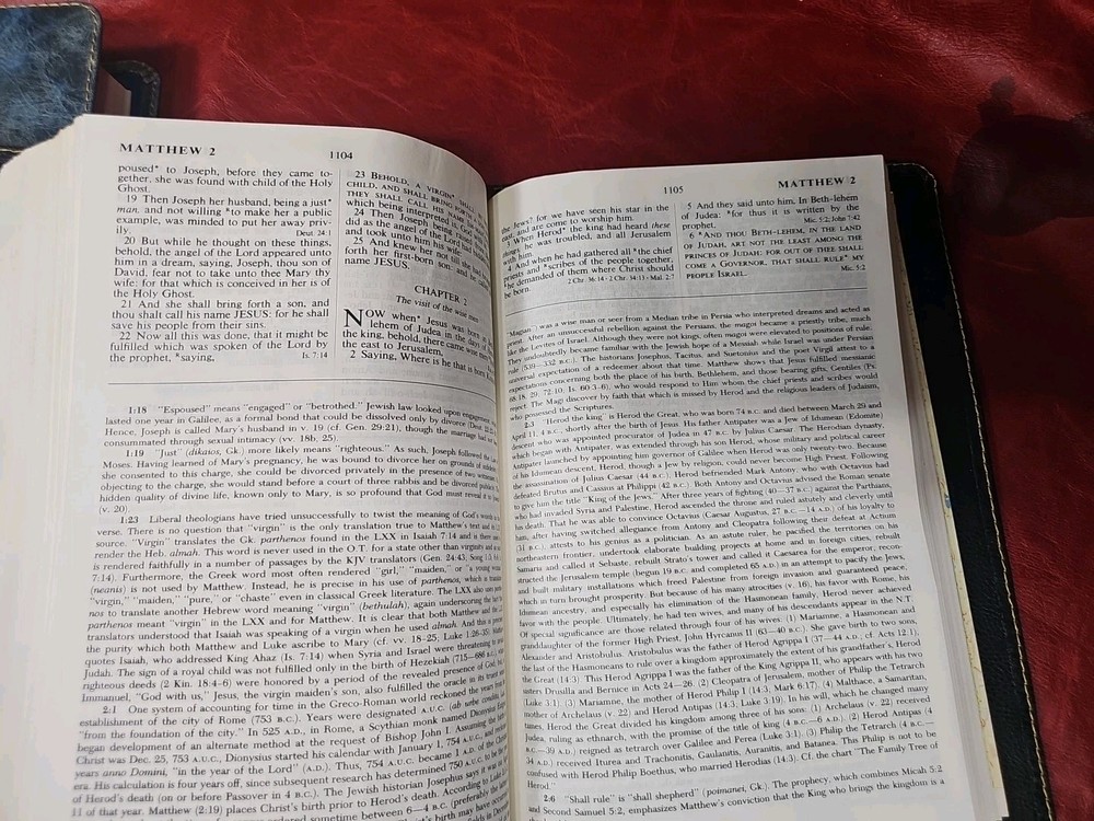 Criswell Study Bible Rebound with Liner Cowhide Nice! Stitched Parameter Nice!
